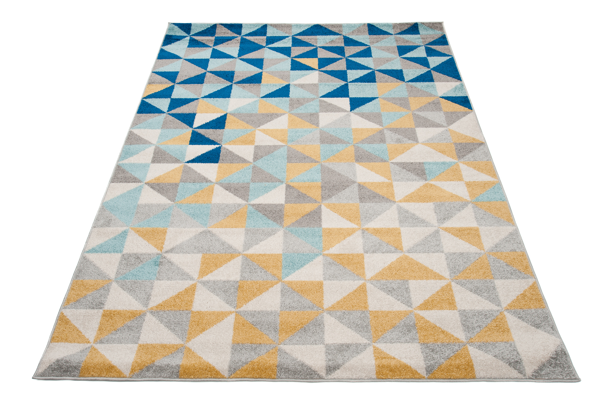 TA Modro-žltý vzorovaný koberec Matrix Rozmer: 80x150 cm