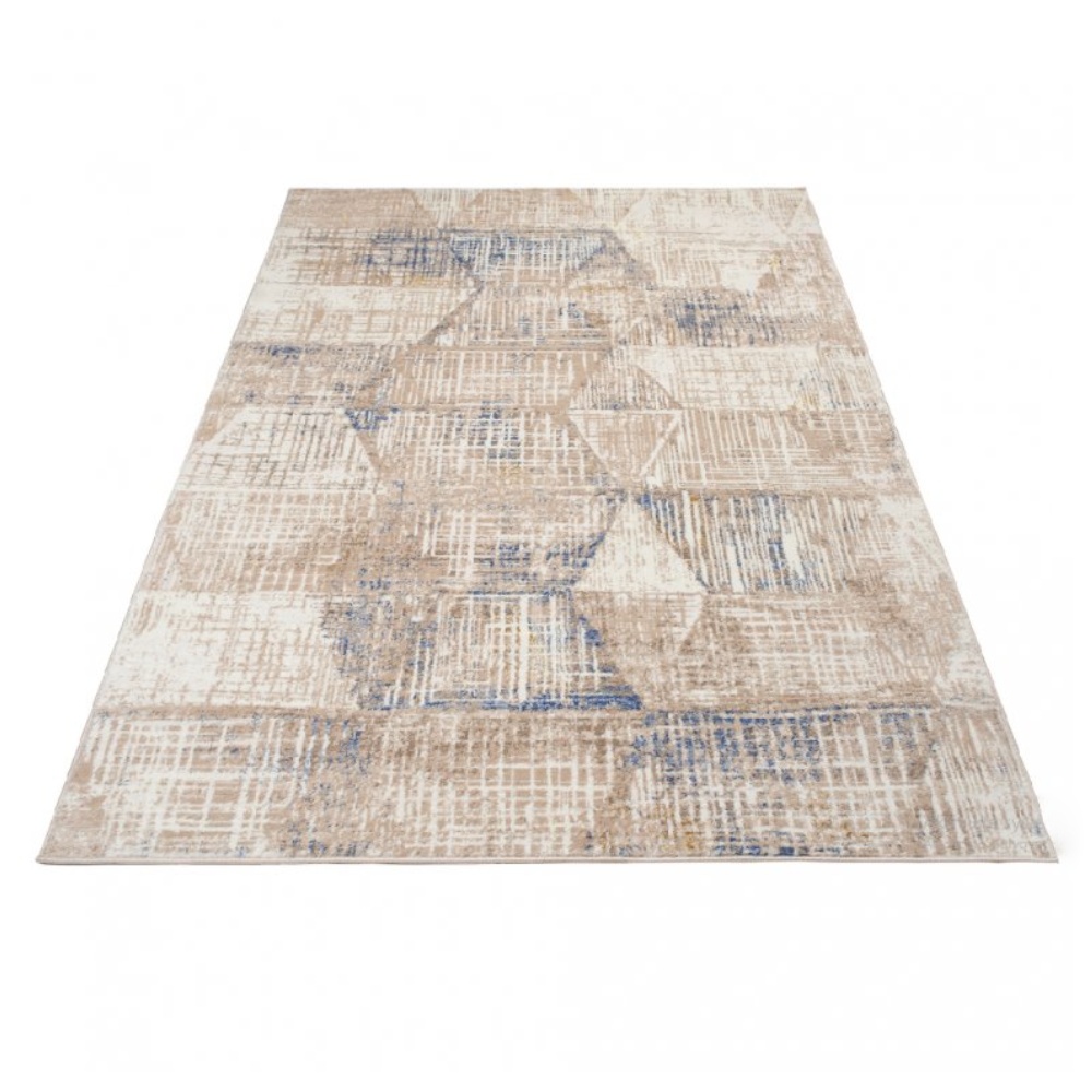 TA Béžový vzorovaný koberec Ron Rozmer: 80x150 cm