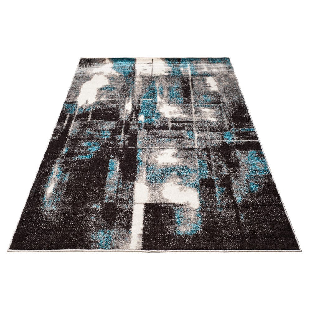 TA Čierno-modrý moderný koberec Salome Rozmer: 80x150 cm