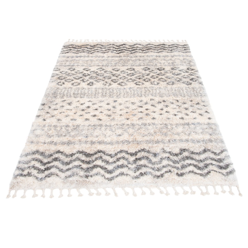 Krémový škandinávsky shaggy koberec Ontary Rozmer: 200x300 cm