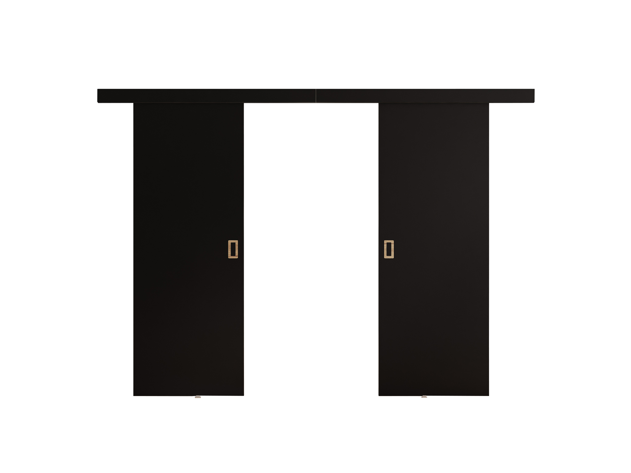 KF Dvojkrídlové posuvné dvere Malibu DUO 120/140/160 - čierna Rozmer: 140, Automatické zatváranie: Áno