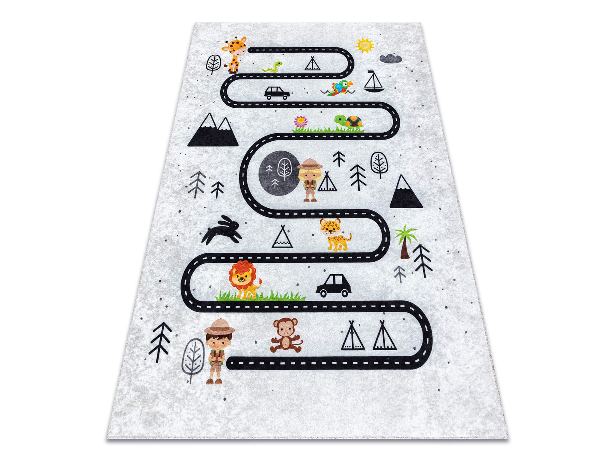 DW Sivý detský koberec Bádatelia Rozmer: 120x170 cm
