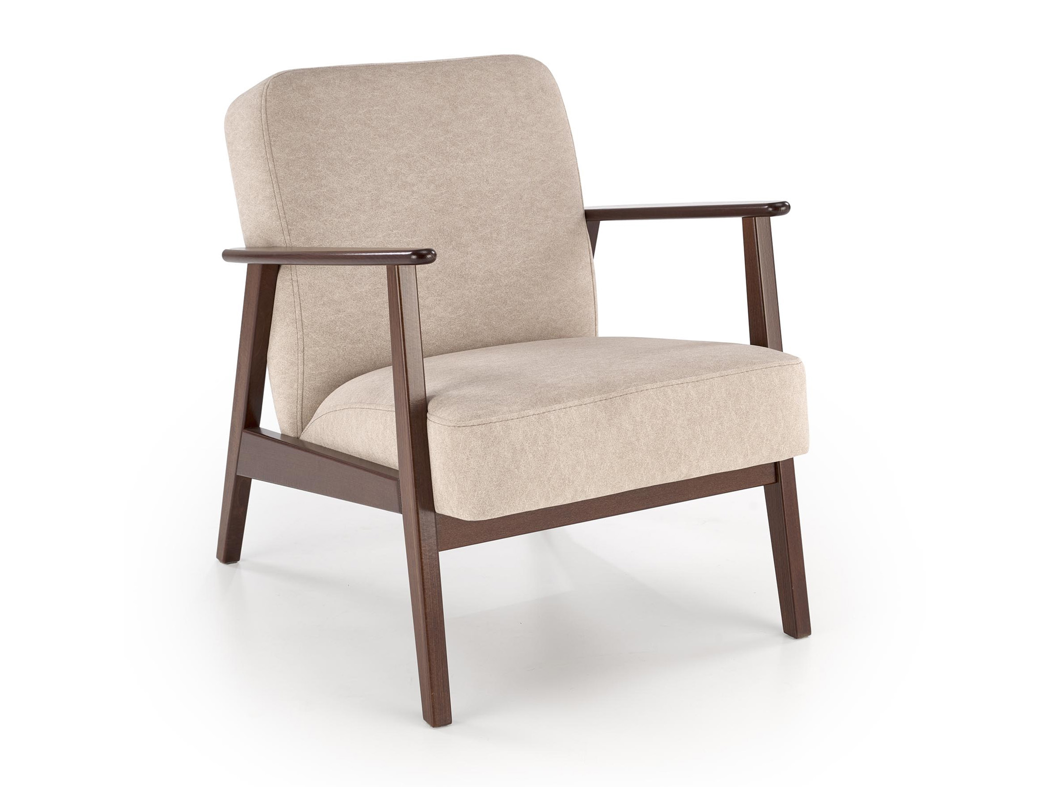 HL Relaxačné retro kreslo Klokov - béžová