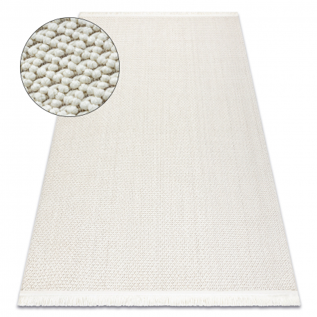 DW Biely obdĺžnikový koberec Nano Seamless Rozmer: 80x150 cm