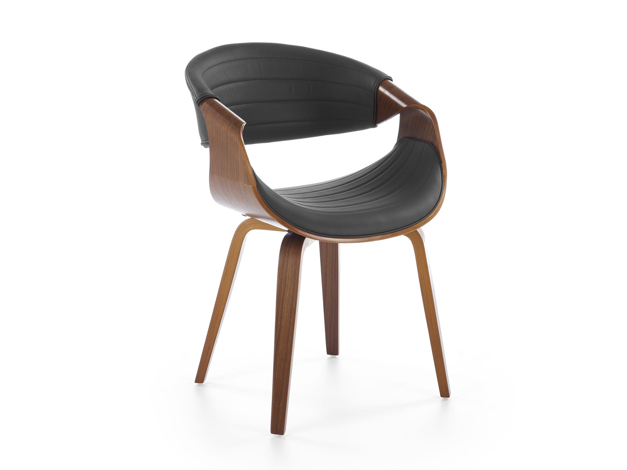 HL Jedálenská stolička Kael K544 - orech/čierna