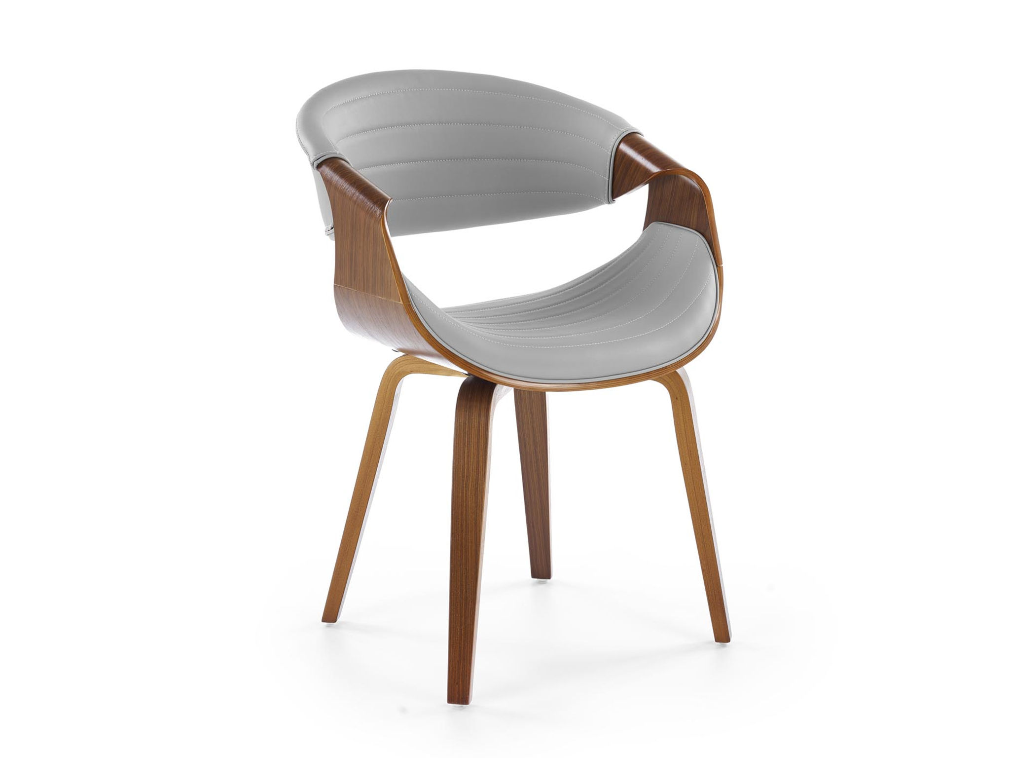 HL Jedálenská stolička Kael K544 - orech/sivá