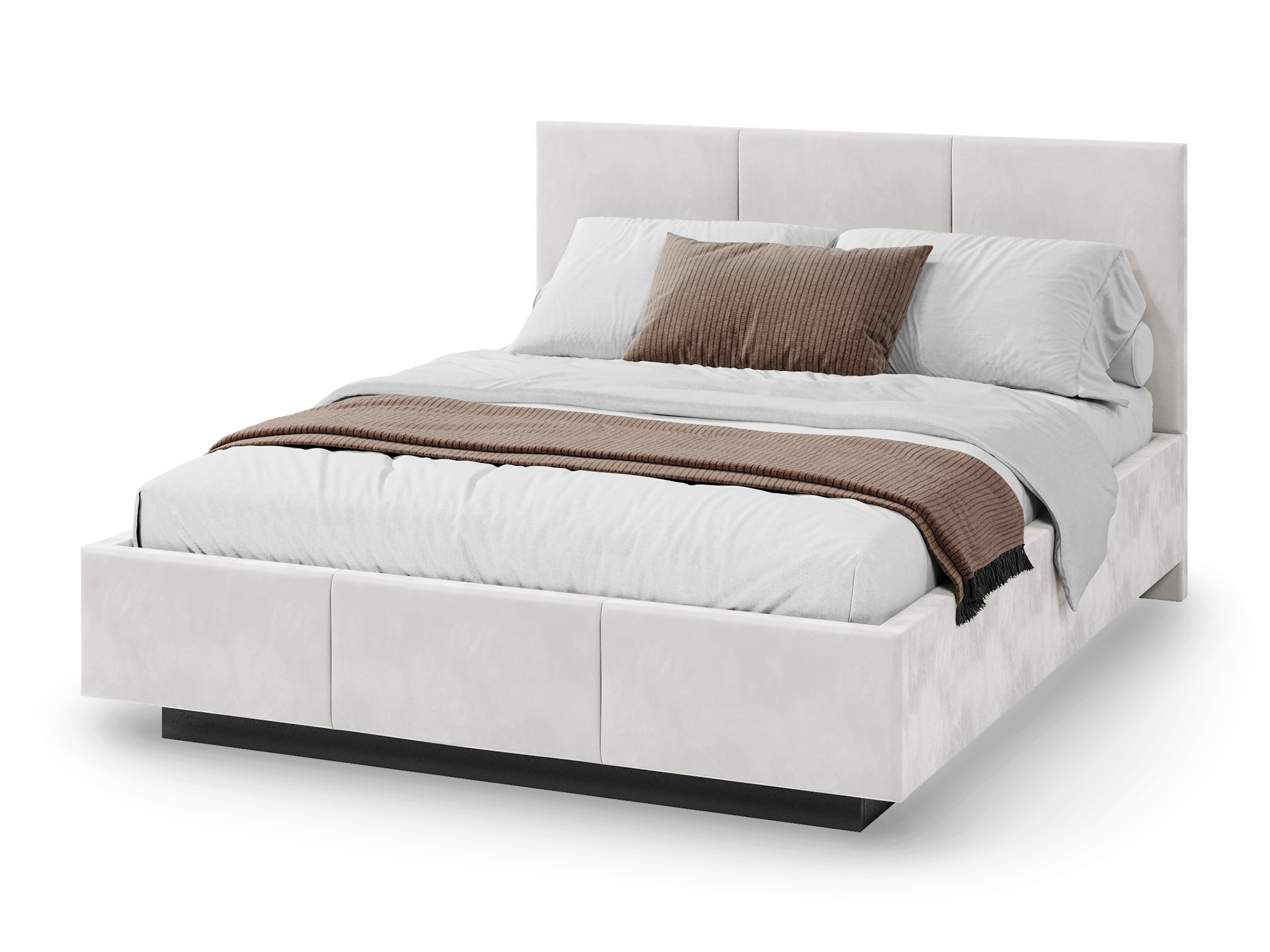 GM Čalúnená posteľ s vysokým čelom Avero 160x200 - biela