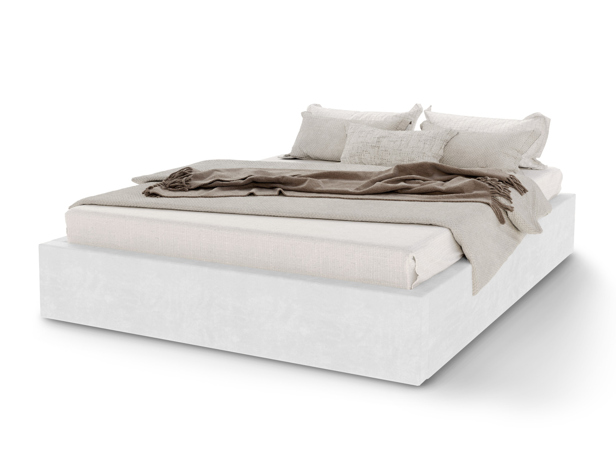 GM Jednolôžková čalúnená posteľ s úložným priestorom Orlando 120x200 - biela