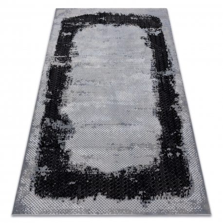DW Čierno-sivý štruktúrovaný koberec Core Rozmer: 80x150 cm