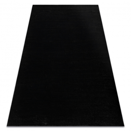DW Čierny obdĺžnikový koberec Softy Rozmer: 60x100 cm