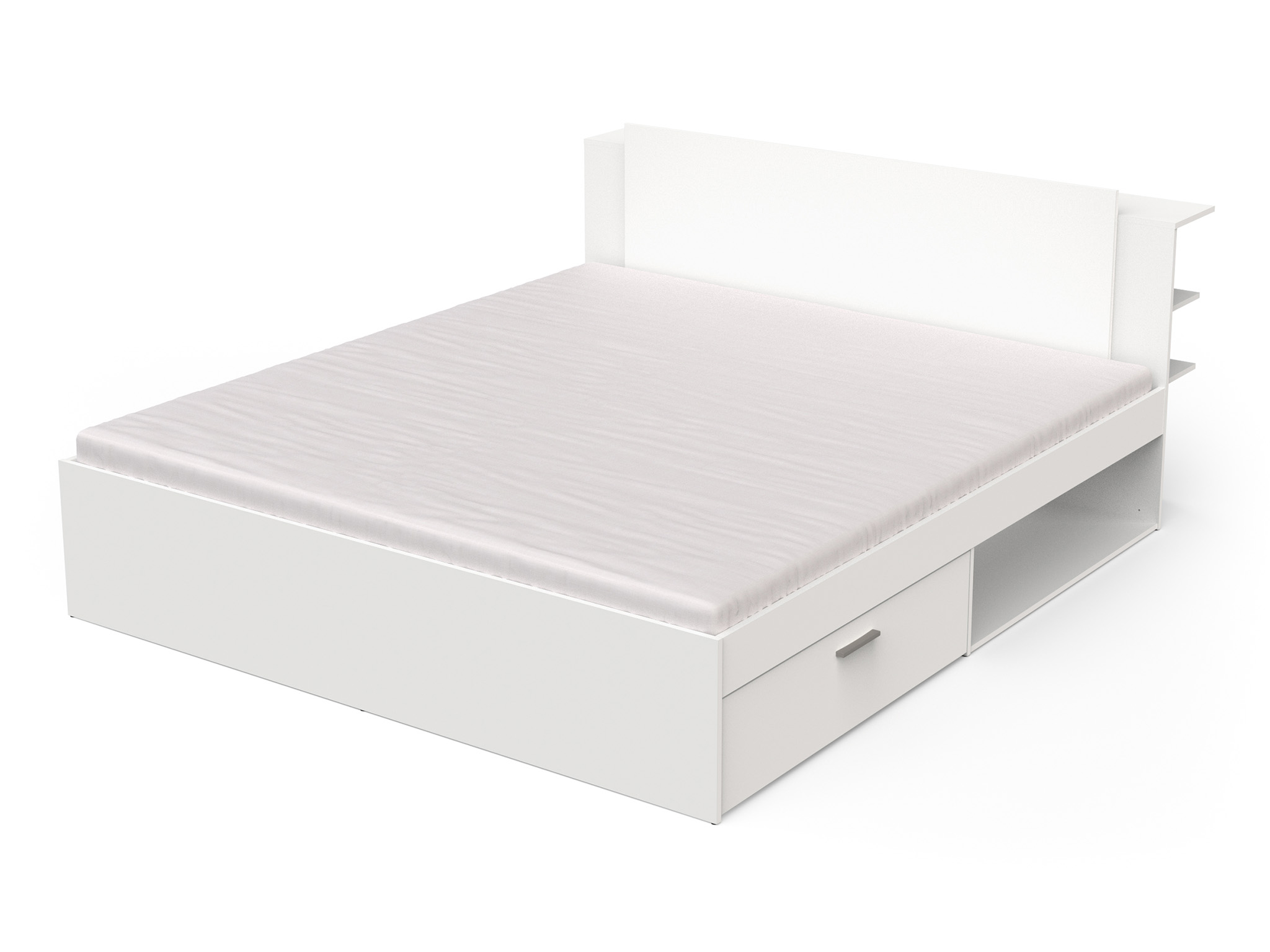 CB Manželská posteľ s úložným priestorom Teya 180x200 - biela