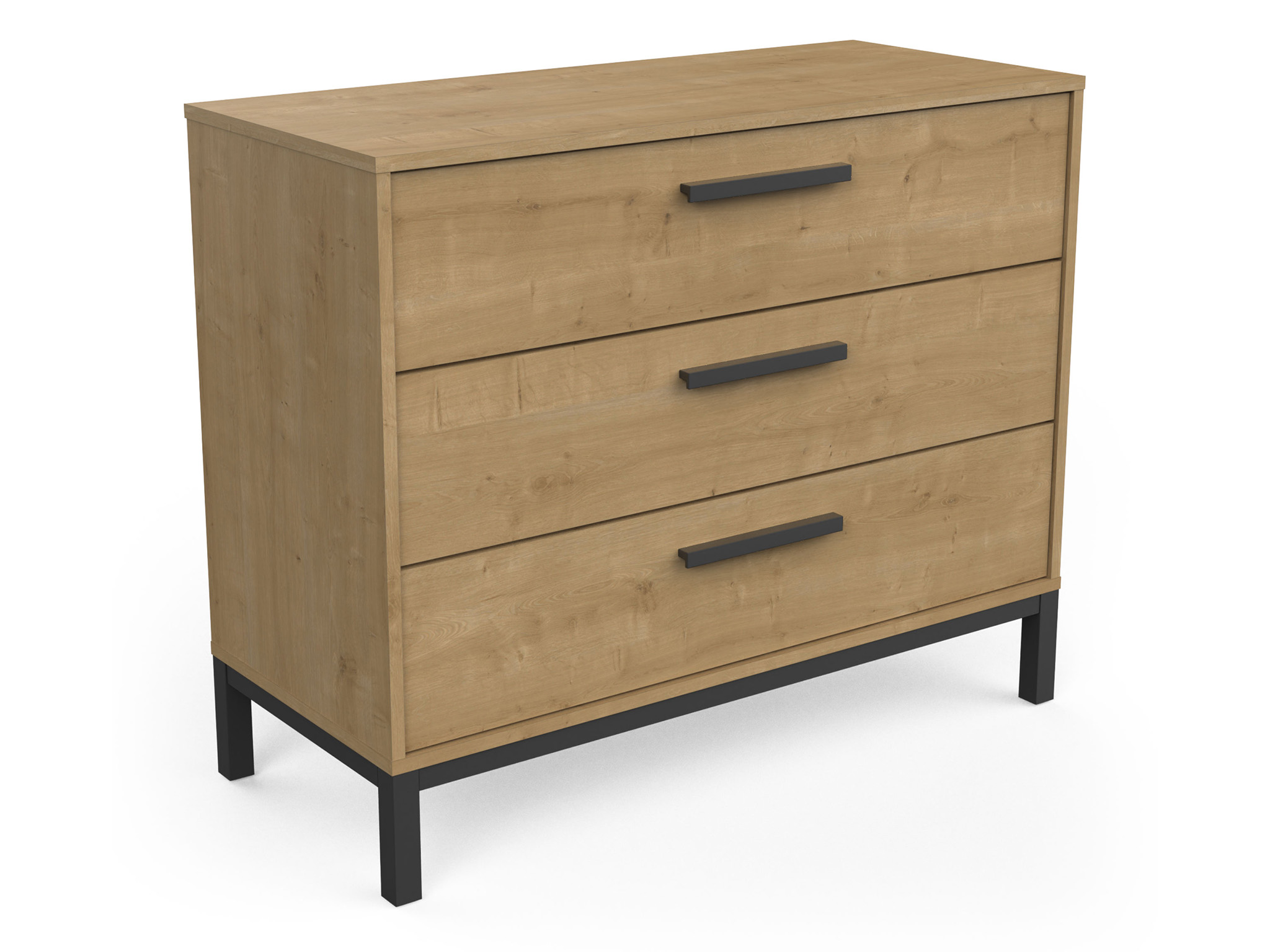 CB Komoda Draft - dub/čierna