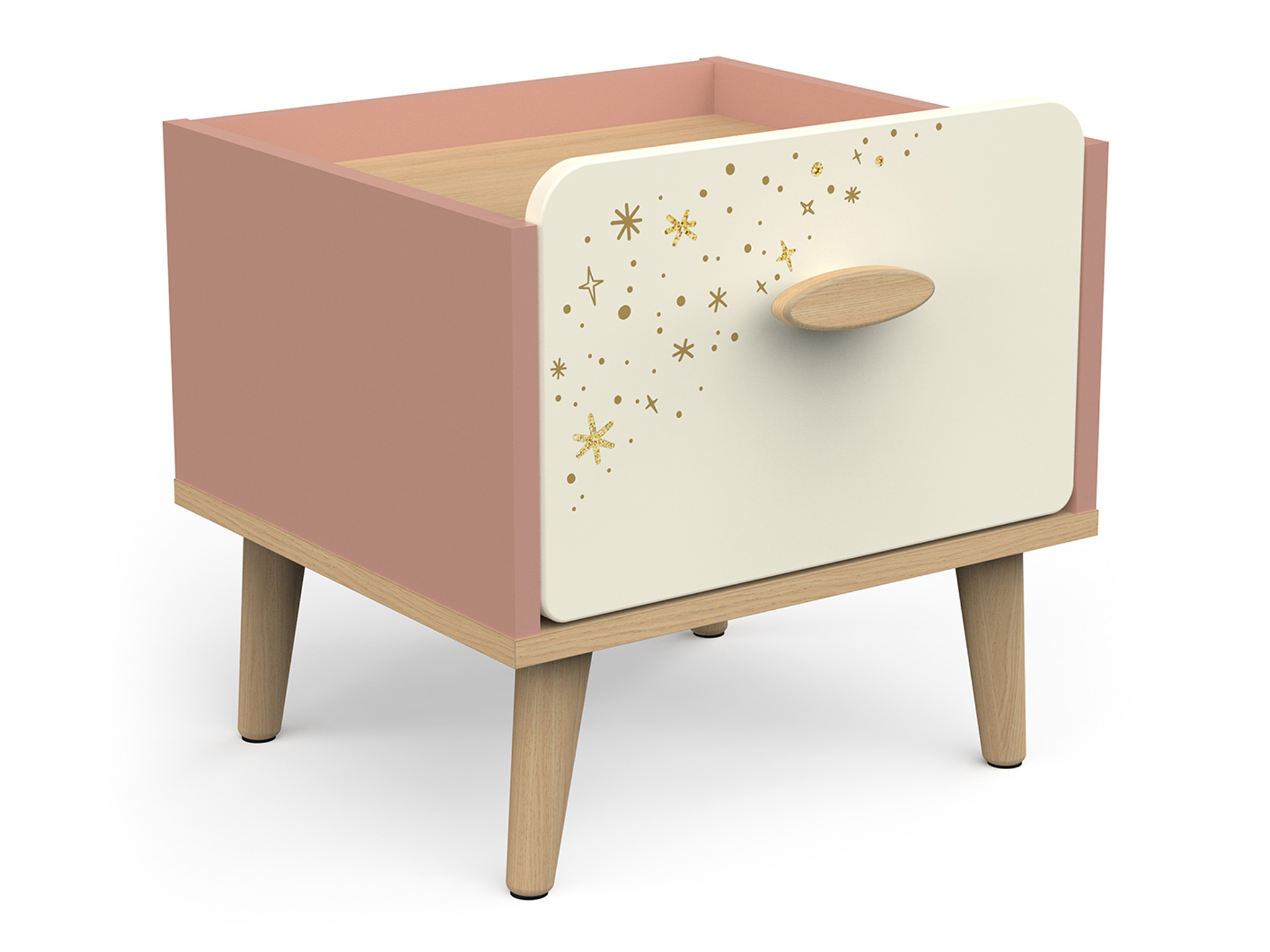 CB Nočný stolík Suzie - ružová