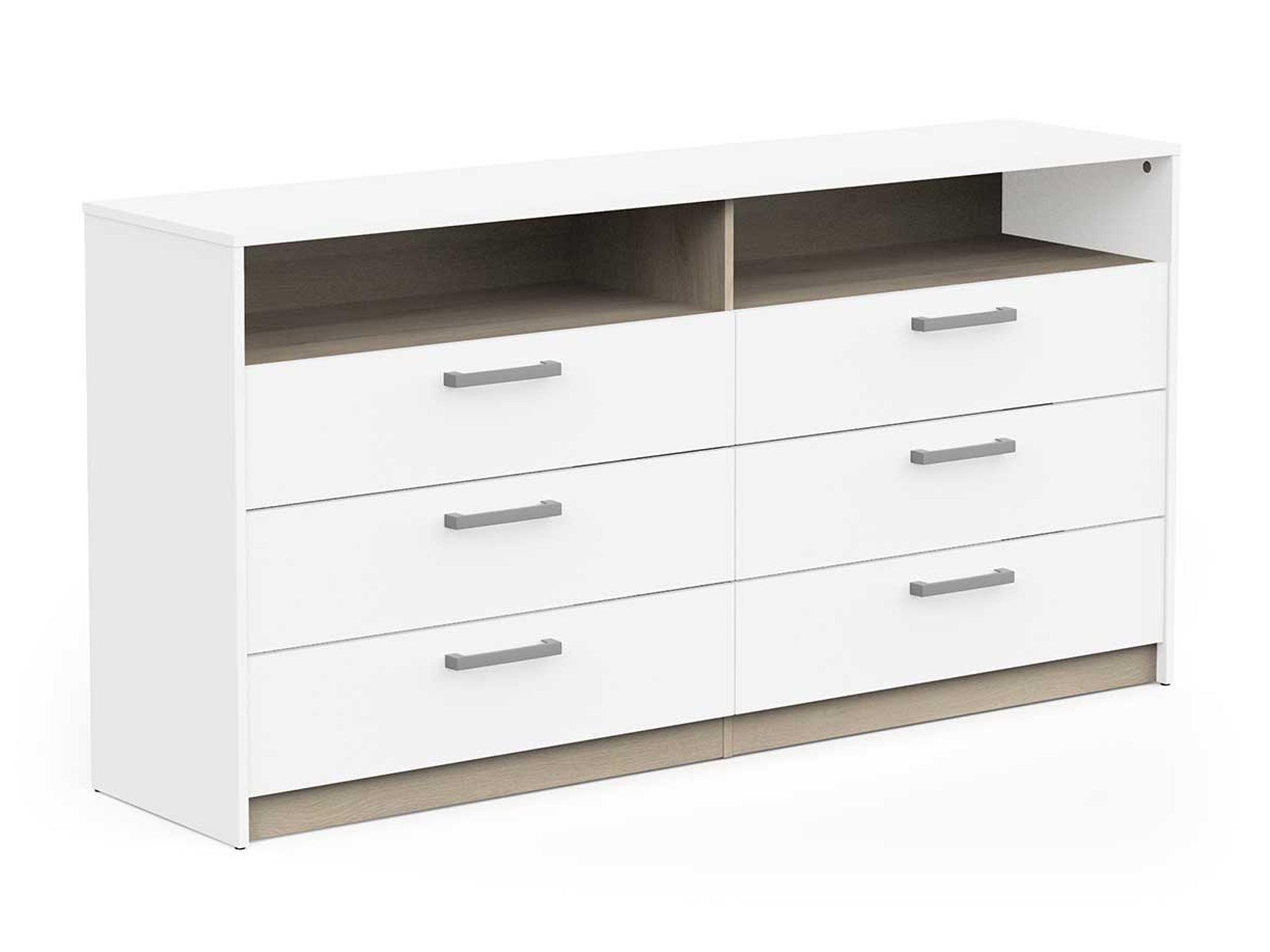 CB Široká komoda Watson - biela