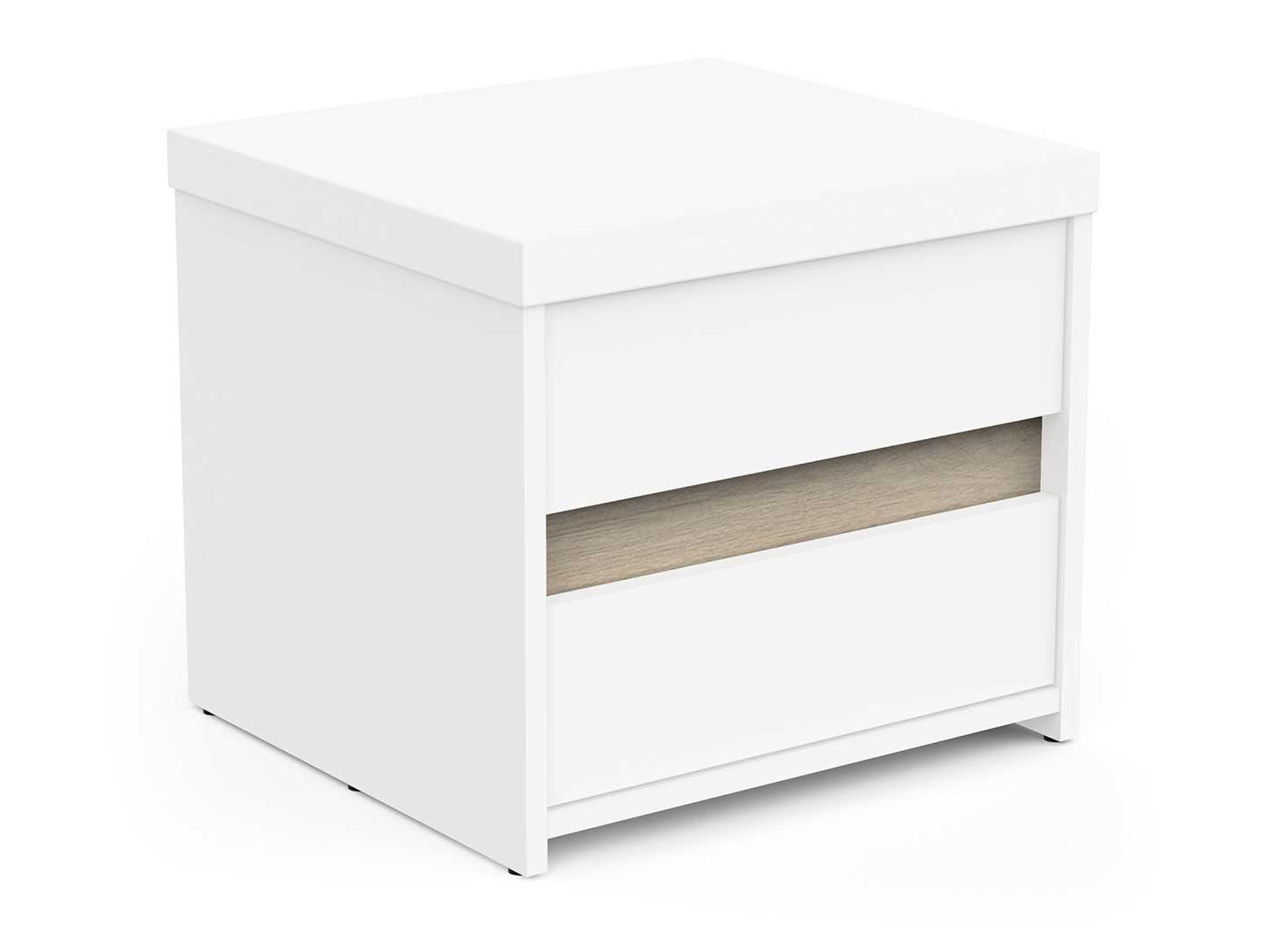 CB Nočný stolík Clyde - biela