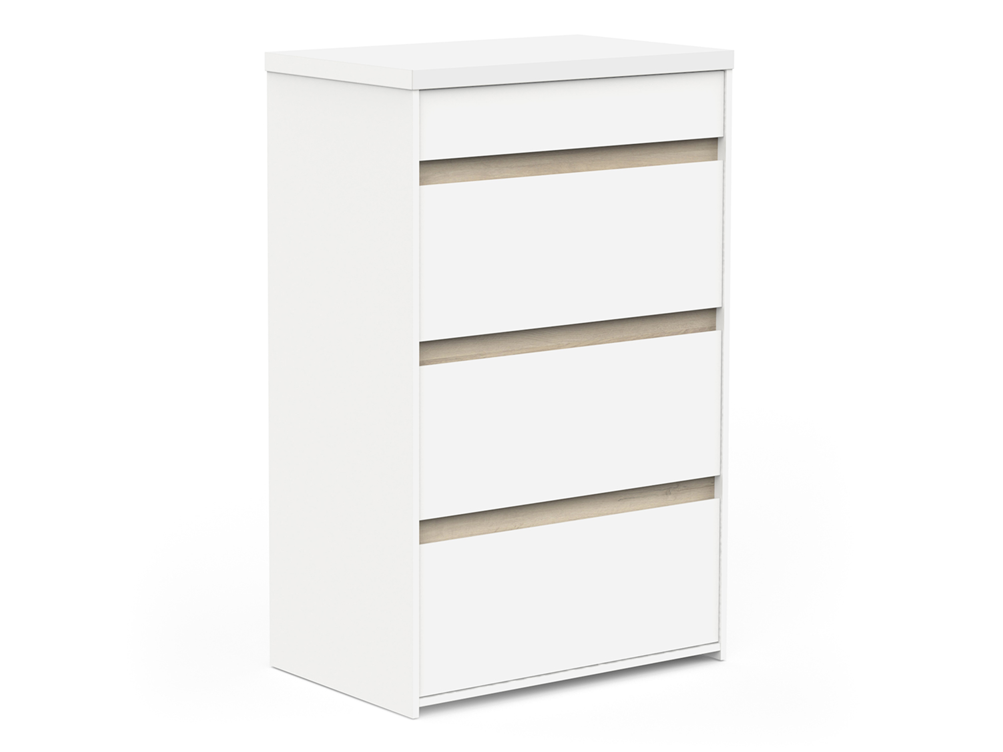 CB Úzka komoda Clyde - biela