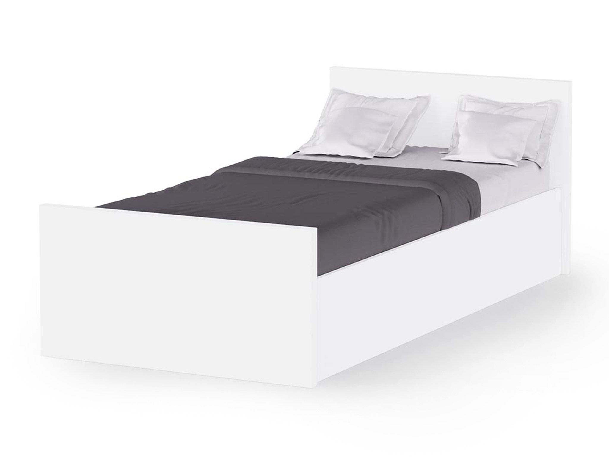 CB Jednolôžková posteľ s úložným priestorom Clyde 90x200 - biela