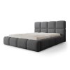 Tmavosivá manželská posteľ Deriva 200x200