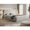 Svetlosivá manželská posteľ Roso Slim