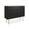 Elegantná komoda na zlatých nožičkách