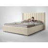 Posteľ 160x200 v smotanovej farbe