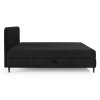 Elegantná čalúnená posteľ v čiernom prevedení