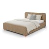 Svetlohnedá manželská posteľ Flamingo