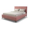 Ružová manželská posteľ Layla