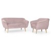 Ružová sada Dory kreslo a pohovka