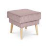 Svetloružový taburet Dory