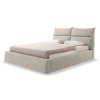 Krémová manželská posteľ Maliben