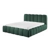Čalúnená posteľ Micandi v zelenej farbe