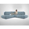 Modrá rohová sedačka SOHO II