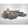 Sivá rohová sedačka SOHO II