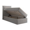 Boxspring posteľ s úložným priestorom Seleno - sivá