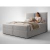 Boxspringová jednolôžková posteľ Seleno 90x200 - sivá