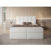 Čalúnená boxspring posteľ Massimo 180x200 - biela