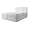Čalúnená boxspring posteľ Massimo 180x200 - biela