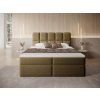 Čalúnená boxspring posteľ Massimo 120x200 - hnedá