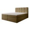 Čalúnená boxspring posteľ Massimo 140x200 - hnedá