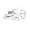 Rozmery postele Solano 90x200