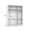 Rozmery skrine Alicante 2 150