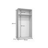 Rozmery skrine Alicante 2 100