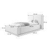 Rozmery postele Keven 90x200