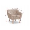 Kreslo Deana - béžová