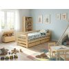 Detská posteľ prírodná s prístelkou Veronika 7 v interiéri - v interiéri