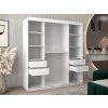 Šatníková skriňa Alyxia II 180/200 - biela