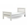 Jednolôžková biela posteľ 90x200 s roštom Laura - biela