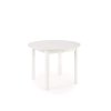 Okrúhly rozkladací jedálenský stôl Ringo 102-142x102 - biela