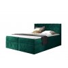 Boxspring posteľ Paros Lux s vrchným matracom - zelená Kronos